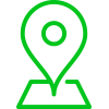 green icon of a map